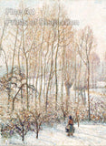 An archival premium Quality art Print of Morning Sunlight on the Snow by Camille Pissarro for sale by Brandywine General Store