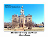 Shackleford County Courthouse Albany, Texas Poster Style Print