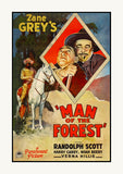 1933 movie poster Zane Grey's Man of the Forest art print