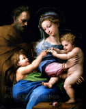 An archival premium Quality Art Print of the Madonna of the Rose painted by Raphael between 1518 to 1520 for sale by Brandywine General Store