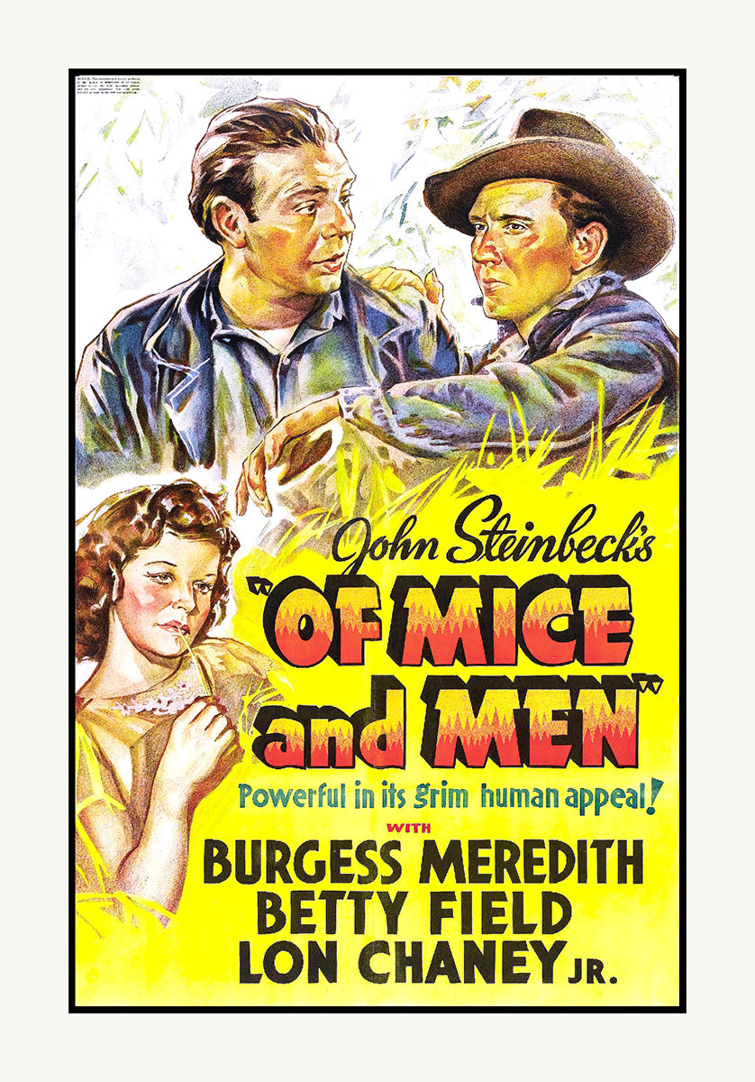 1939 movie poster Of Mice and Men