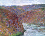 An archival premium Quality art Print of Valley of the Creuse Gray Day by Claude Monet for sale by Brandywine General Store