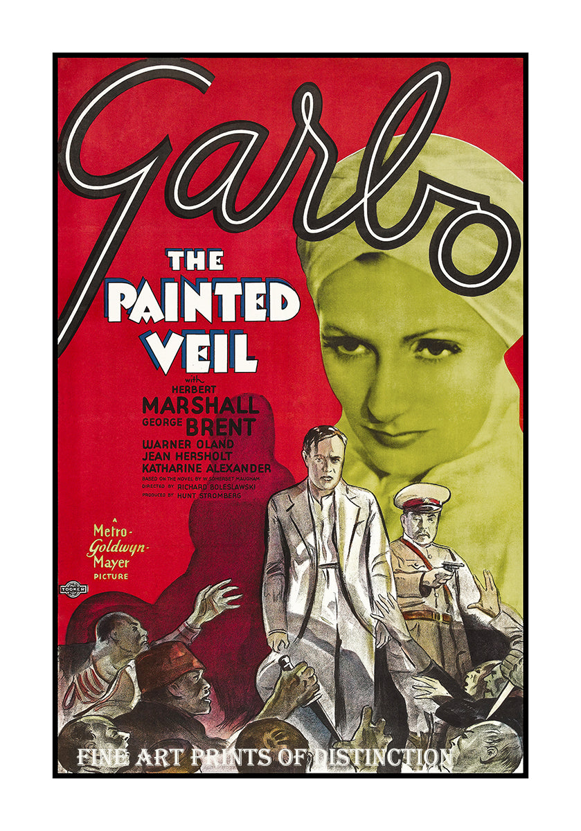1934 movie poster The Painted Veil starring Greta Garbo art print