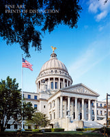The Mississippi State Capitol Building in Jackson art print