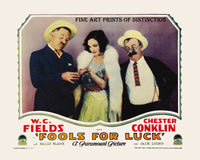 1928 Movie Poster of Fools for Luck starring W. C. Fields