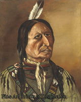 An archival premium Quality art Print of Plains Indian by J. W. Bradshaw for sale by Brandywine General Store