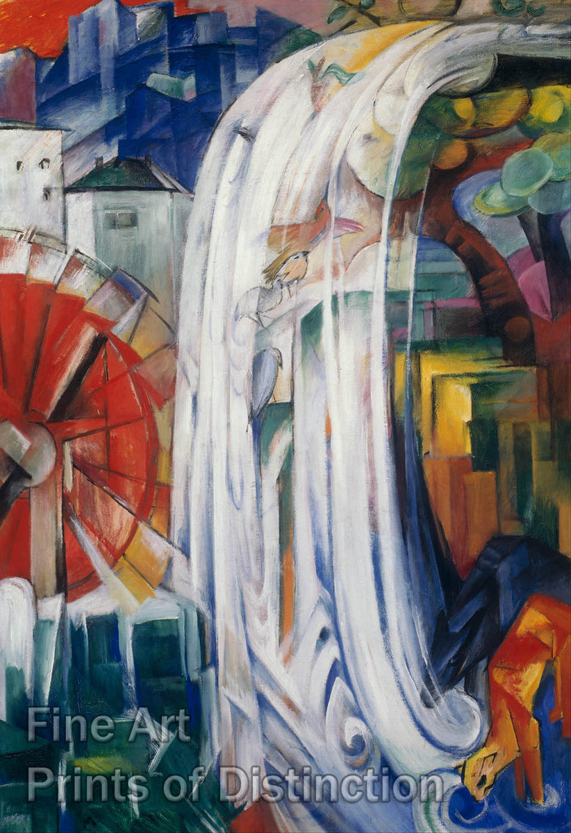 An archival premium Quality cubist art Print of The Bewitched Mill by Franz Marc for sale by Brandywine General Store