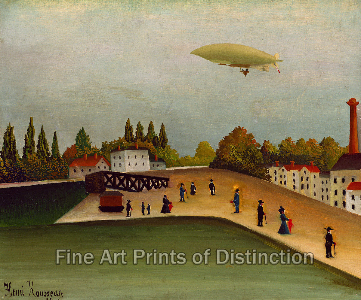 An archival premium Quality art Print of View of the Quai d'Ivry by Henri Rousseau for sale by Brandywine General Store