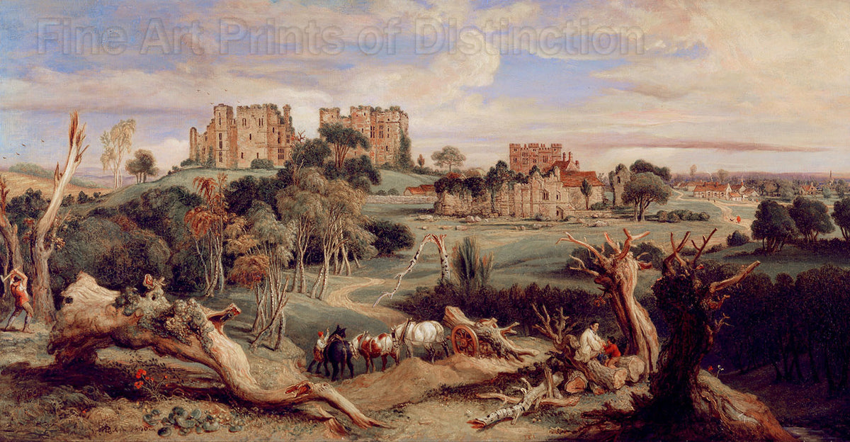 An archival premium Quality Art Print of the Kenilworth Castle in Warwickshire England by James Ward for sale by Brandywine General Store