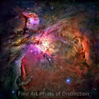 Orion Nebula as taken from the Hubble Space Telescope Art Print