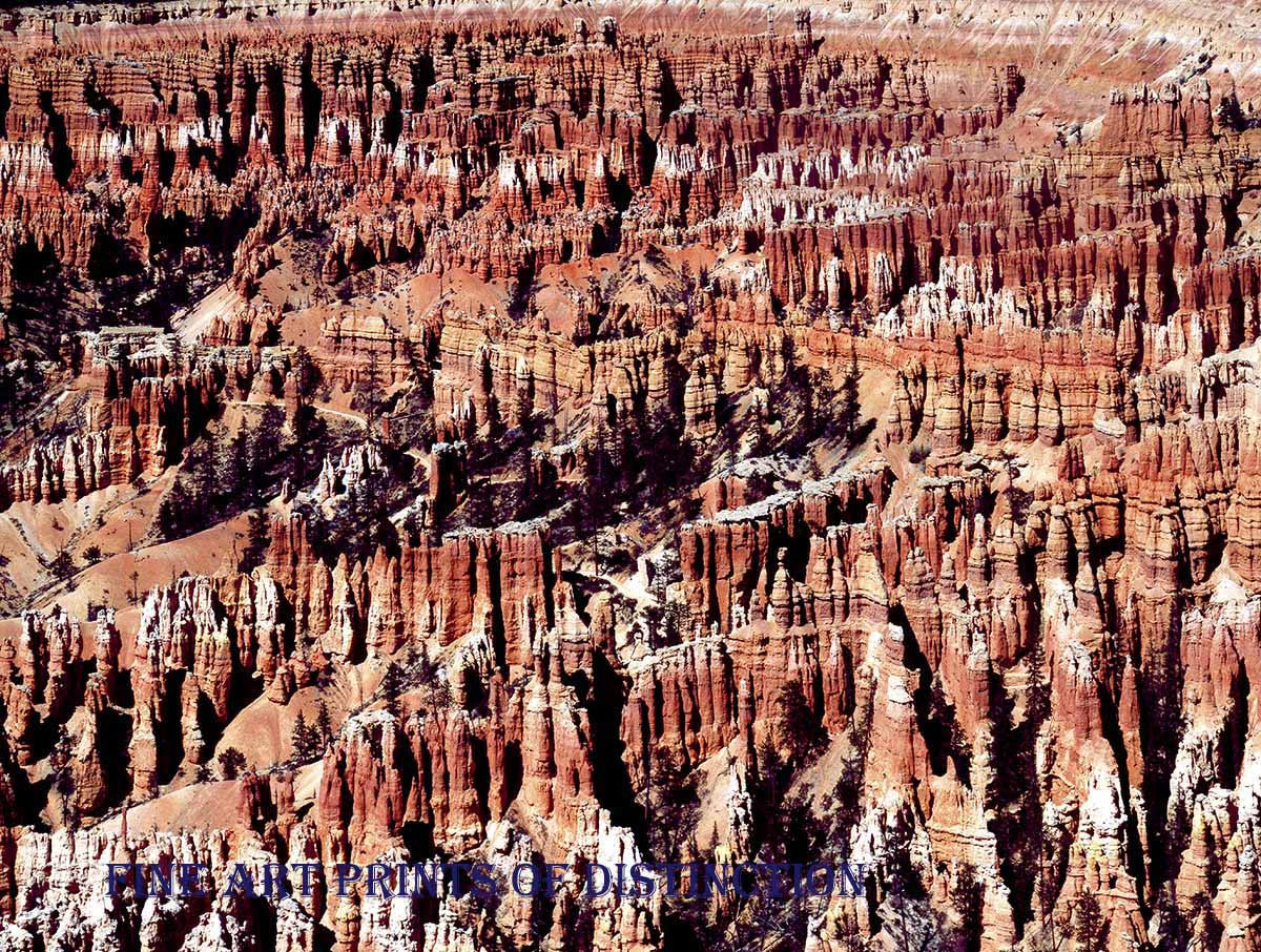 Hoodoo Formations in Bryce Canyon Utah