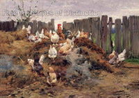 An archival premium Quality art Print of Chicken Run by Geza Vastagh for sale by Brandywine General Store
