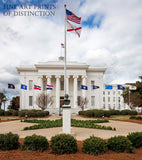 Fine Art Print of the Avenue of Flags at the State Capitol Building in Montgomery Alabama