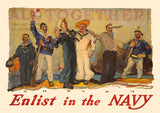World War I poster All Together Enlist in the Navy from 1917