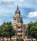 Fine Art Print of Denton County Courthouse in Denton Texas