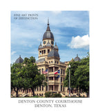Poster Print of the Denton County Courthouse in Denton Texas