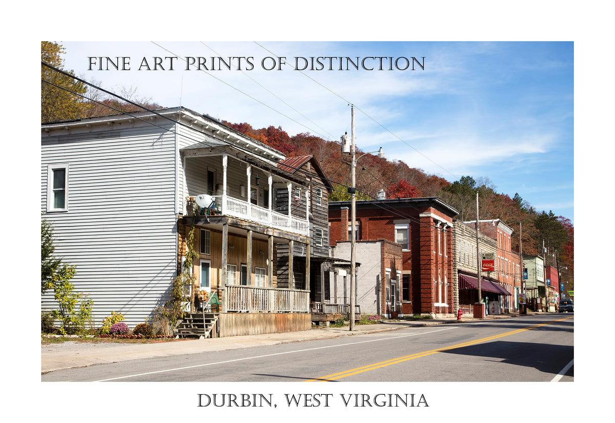 Fine Art Poster of Main Street Durbin, West Virginia