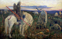 An archival premium Quality art Print of Knight at the Crossroads by Vasnetsov Ritter for sale by Brandywine General Store