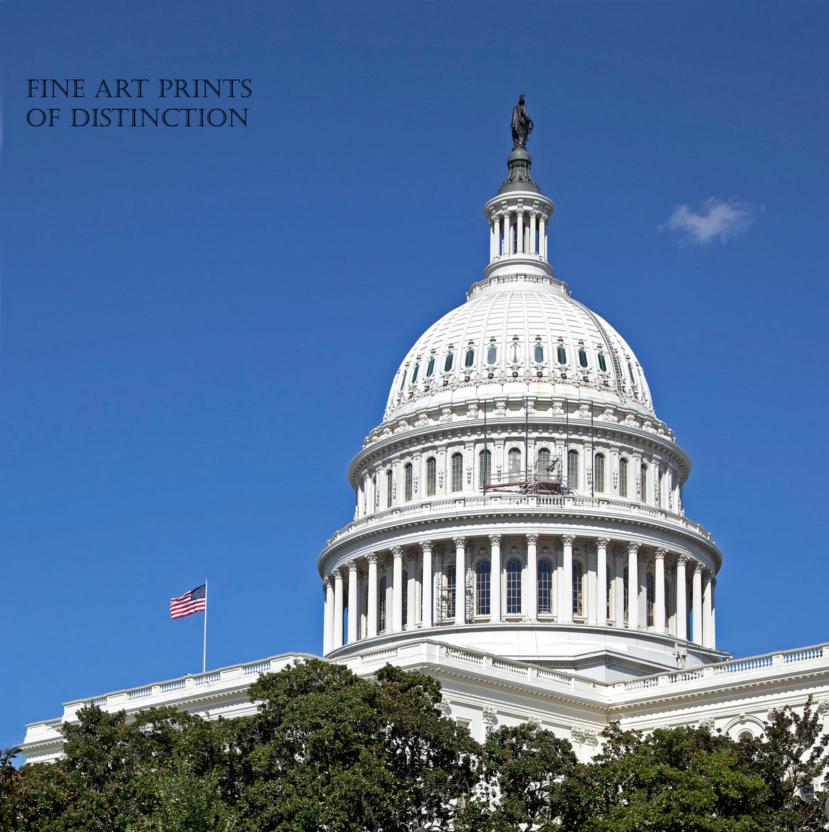 Dome of the United States Capitol Building Art Print