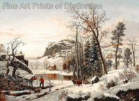 An archival premium Quality art Print of New England Early Winter by Samuel Lancaster Gerry for sale by Brandywine General Store