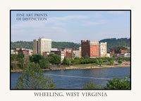 Wheeling West Virginia as viewed from Wheeling Island poster