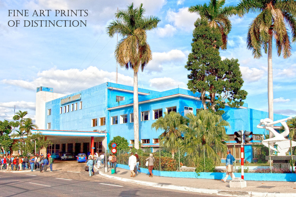 An archival premium Quality art Print of a Bus Station in Cuba for sale by Brandywine General Store