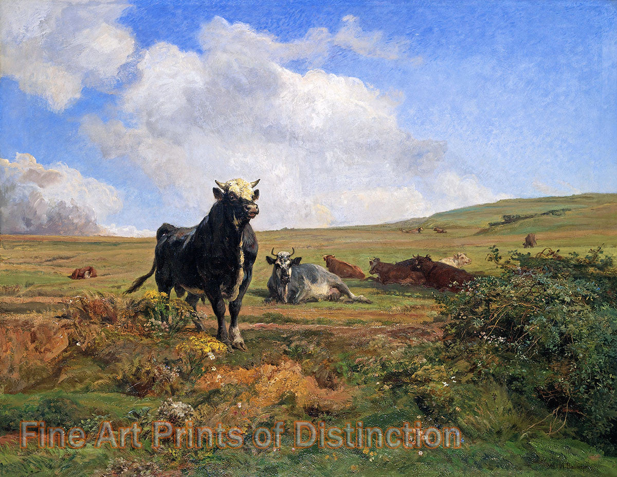An archival premium Quality art Print of The Leader of the Herd by Auguste Bonheur for sale by Brandywine General Store