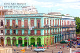 An archival premium Quality Art Print of an Apartment Building on Prado Street in Havana, Cuba for sale by Brandywine General Store