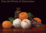 An archival premium Quality art Print of Still Life with Wrapped Tangerines by William J. McCloskey for sale by Brandywine General Store