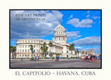 An archival Quality Premium Poster of El Capitolio or National Capitol Building in Havana, Cuba for sale by Brandywine General Store