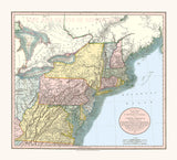 1821 Map of Part of the United States by John Cary art print