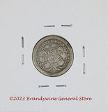 An 1843-O semi key date Liberty Seated dime in fine condition reverse side