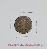 An 1853 Liberty Seated dime with arrows in very fine condition reverse side