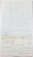 A 1854 Guilford VT Quit Claim deed between Sarah Greenleaf of Philadelphia PA and Hiram Smith