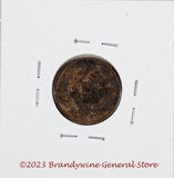 An 1886 Indian Head Penny in good condition reverse