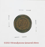 A 1895 Indian Head Penny in good condition reverse side