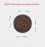 A 1898 Indian Head Penny in good condition for sale by Brandywine General Store reverse side