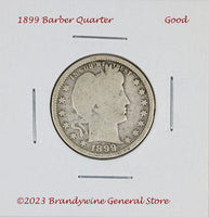 A 1899 Barber Quarter in good condition