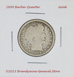 A 1899 Barber Quarter in good condition