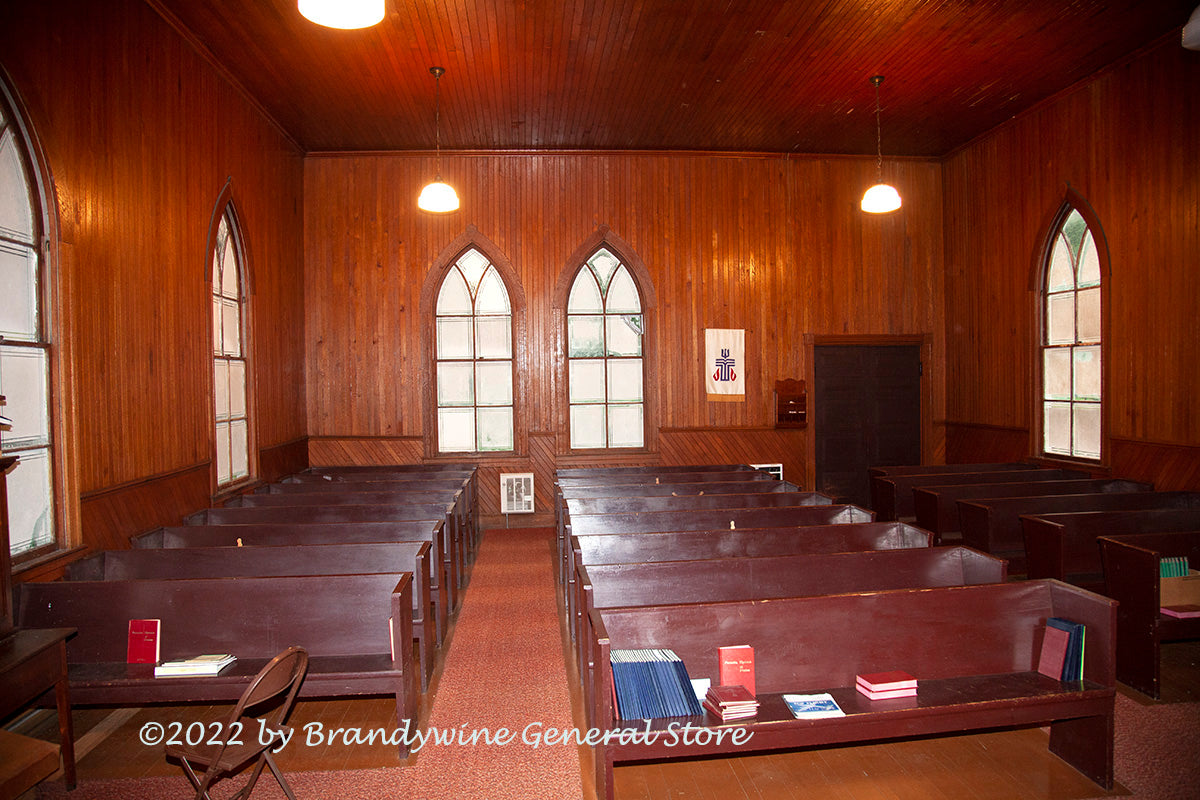 Interior Back View of 1904 Presbyterian Church art print | Brandywine ...