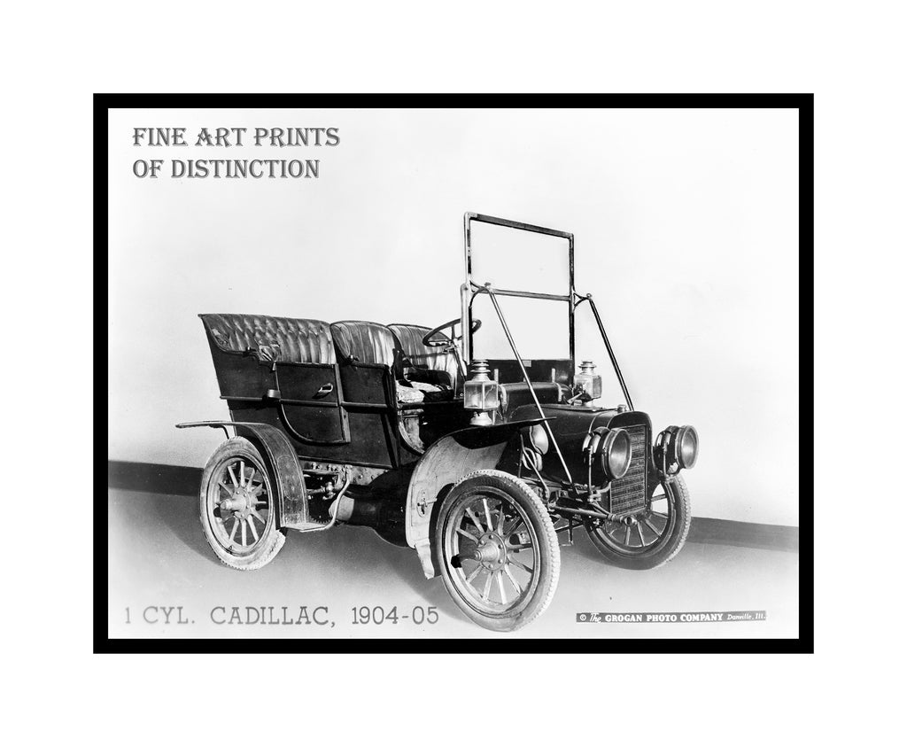 1904 Cadillac Antique Automobile Print | Brandywine General Store