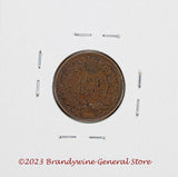 A 1907 Indian Head Penny in very fine condition reverse