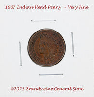 A 1907 Indian Head Penny in very fine condition