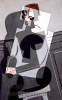 A Museum Quality Print of A Portrait of Madame Josette Gris by Juan Gris for sale by Brandywine General Store