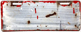 1915 - 1916 West Virginia porcelain car license plate back side