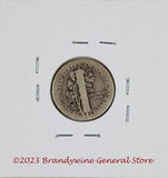 A 1917-D Mercury Dime in good condition reverse side