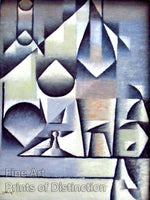 An archival premium Quality art Print of Glass and Bottles by Juan Gris for sale by Brandywine General Store