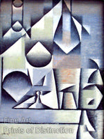 An archival premium Quality art Print of Glass and Bottles by Juan Gris for sale by Brandywine General Store