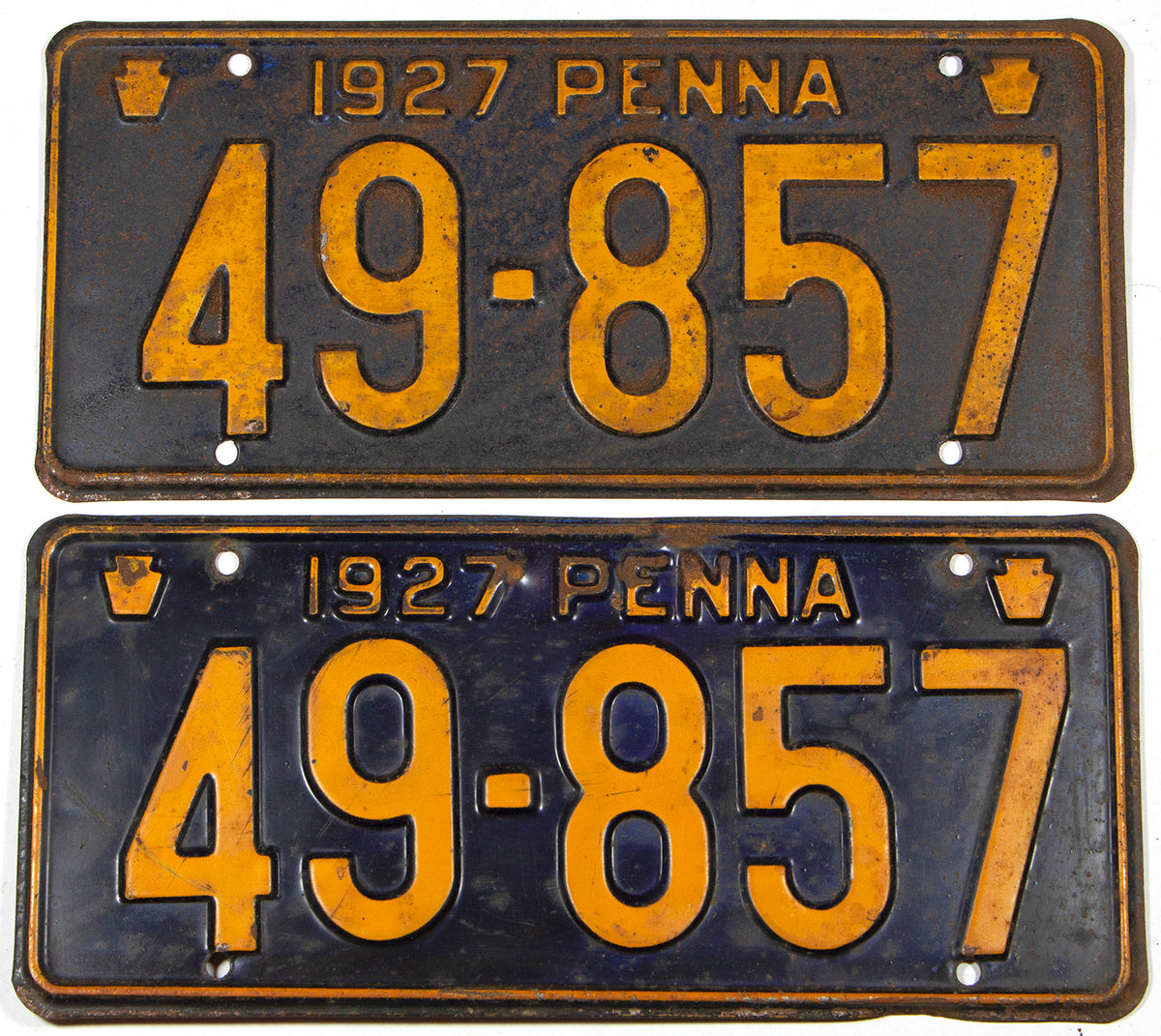 1927 Pennsylvania License Plates | Brandywine General Store