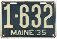 An antique 1935 Maine 